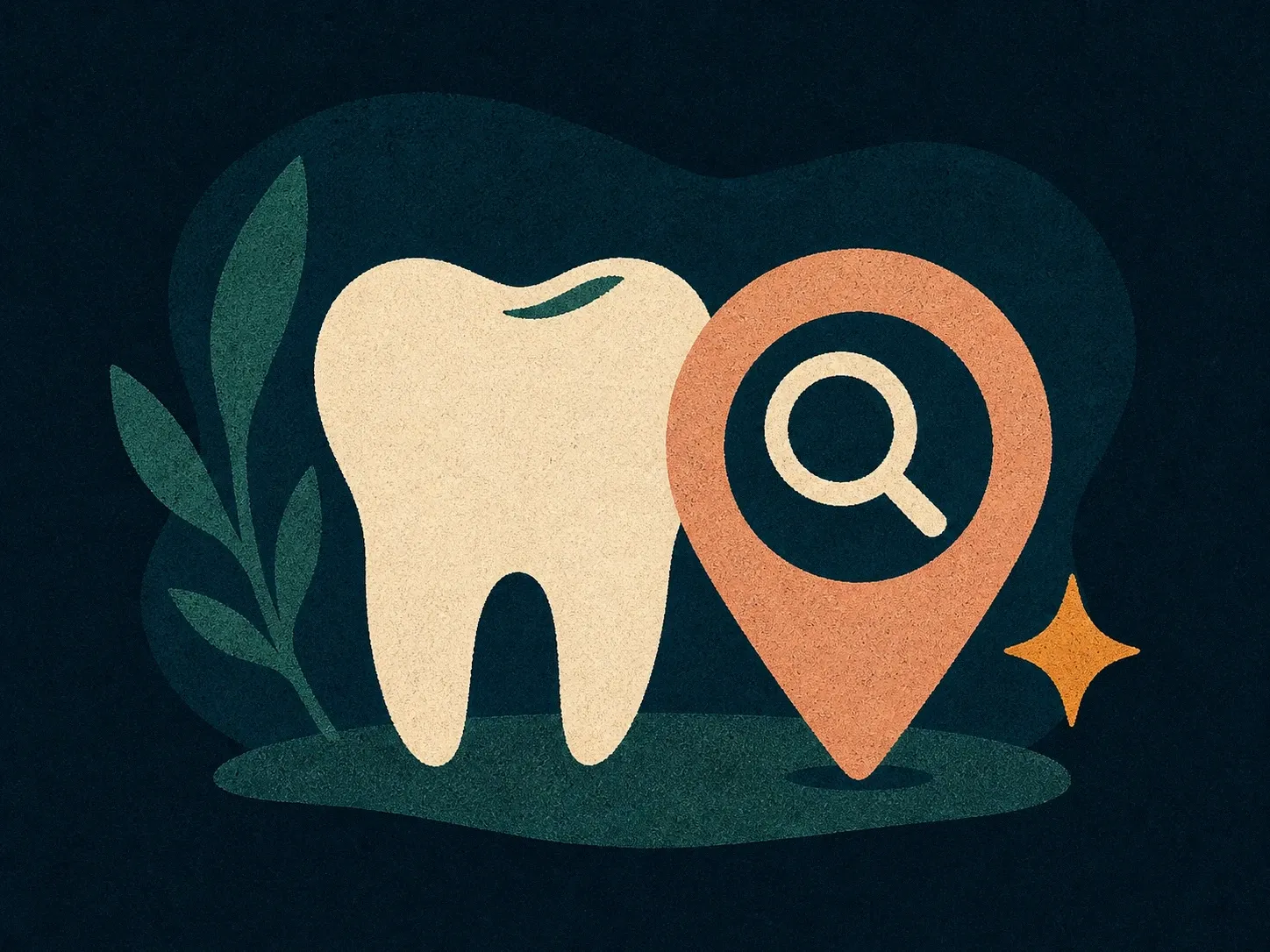 Watercolor illustration representing dental seo
